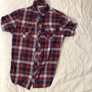 Bella D short sleeve flannel